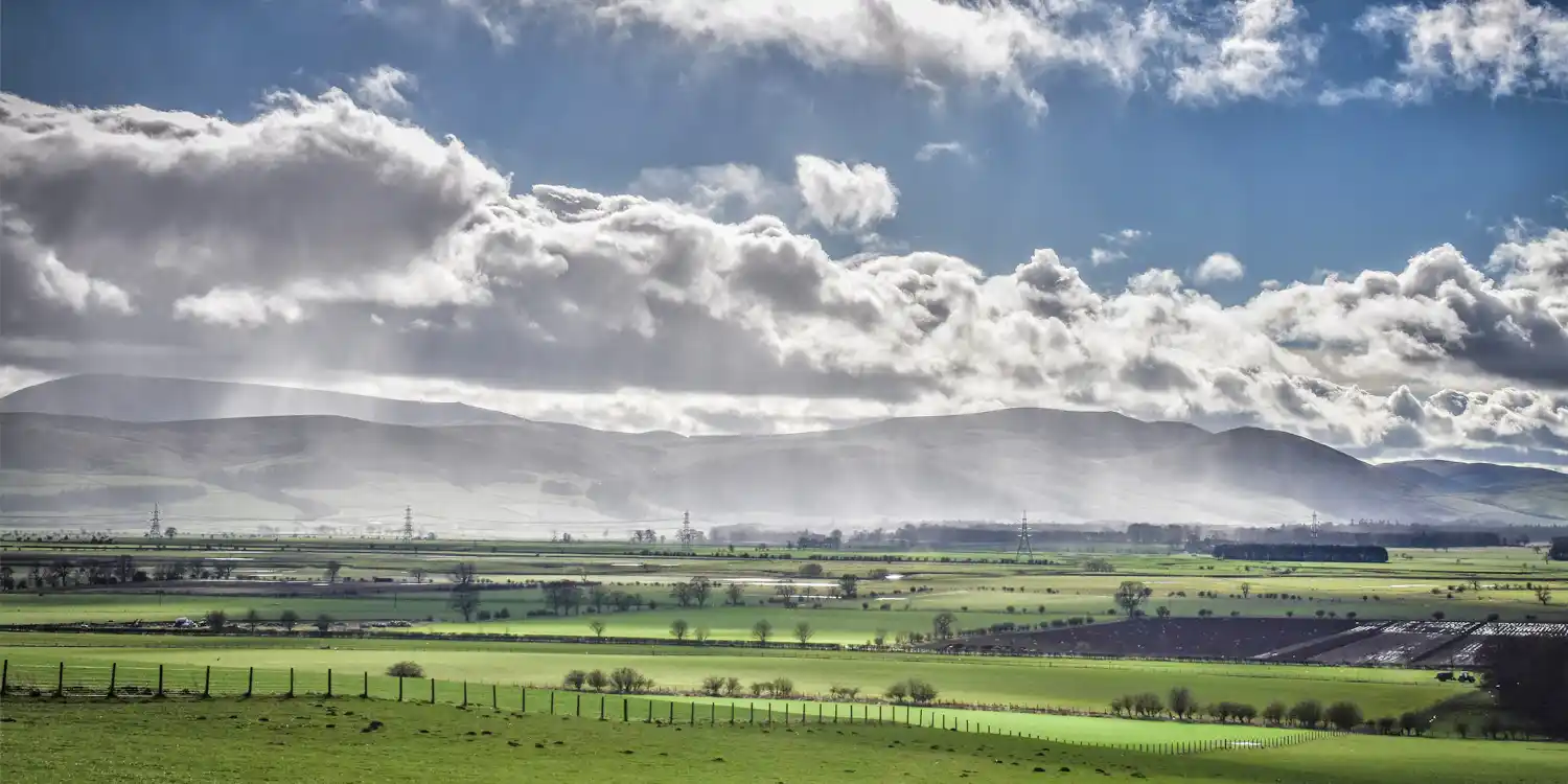 Cheviot Hills in Northumberland